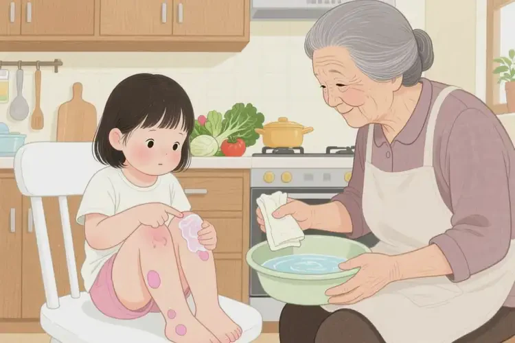 少兒小腿上容易長濕疹可以治好嗎(圖1)