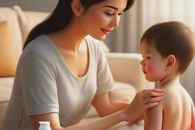 小孩肚子出現(xiàn)濕疹可以治愈嗎(圖2)