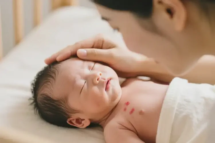 新生兒身上經(jīng)常起濕疹可以治好嗎(圖4)