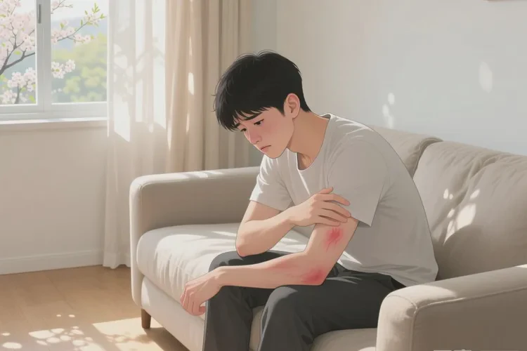 青年人手臂上偶爾長濕疹能靠自己自愈嗎(圖1)