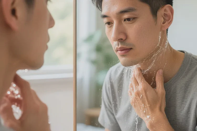 男人脖子容易起濕疹能靠自己自愈嗎(圖1)