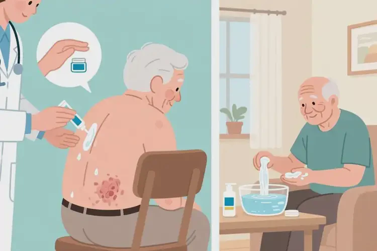 老人屁股容易長濕疹可以治好嗎(圖1)