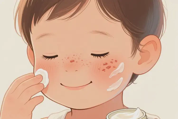小孩面部容易長濕疹可以治好嗎(圖1)