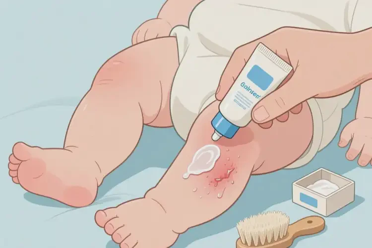 嬰兒小腿出濕疹可以治好嗎(圖1)