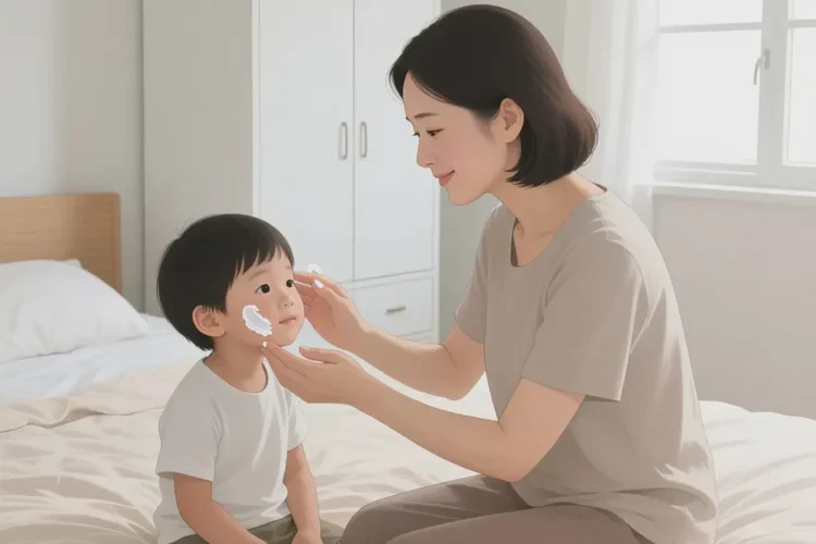 兒童面部容易起濕疹可以治愈嗎(圖1)
