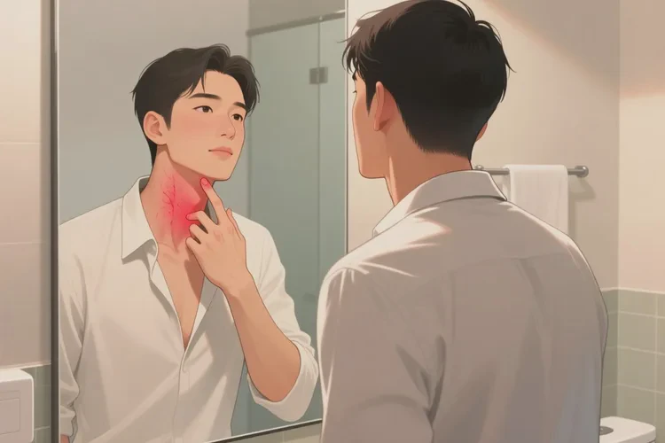 男人脖子容易長(zhǎng)濕疹能靠自己自愈嗎(圖1)