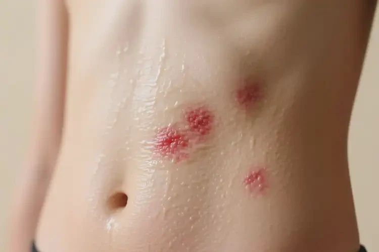 青少年肚子上有濕疹可以治好嗎(圖3)