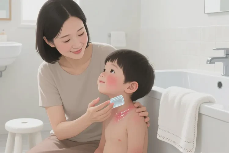 孩子脖子上經常起濕疹可以治愈嗎(圖1)