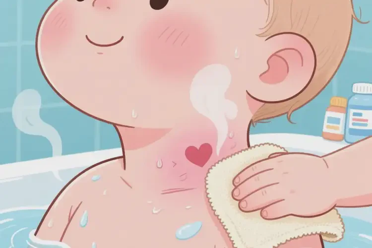 嬰兒脖子上容易長濕疹可以治好嗎(圖1)