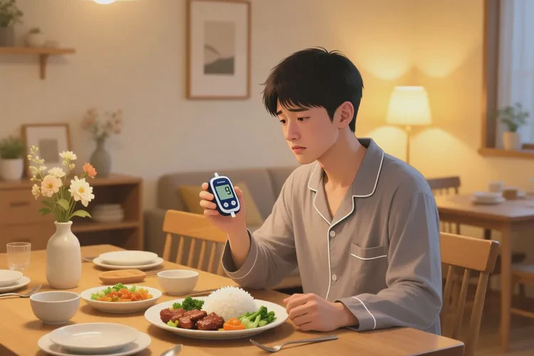 28歲晚餐血糖7點(diǎn)3是怎么回事(圖1)