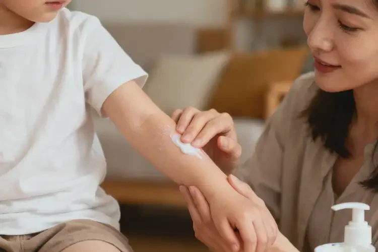 小孩手臂長濕疹可以治好嗎(圖1)