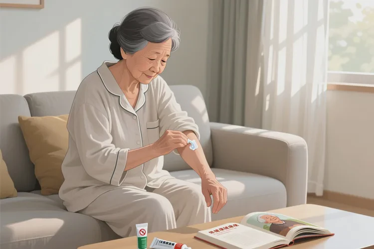 老年人手臂上出濕疹可以治愈嗎(圖3)