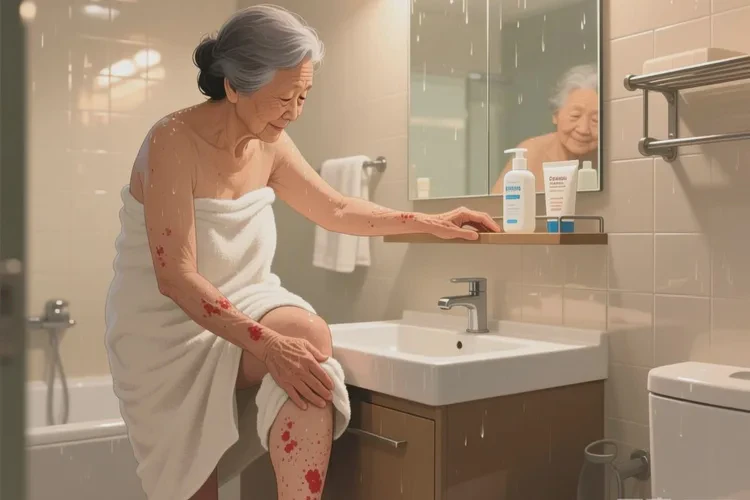 老年人身上出現(xiàn)濕疹可以治愈嗎(圖1)