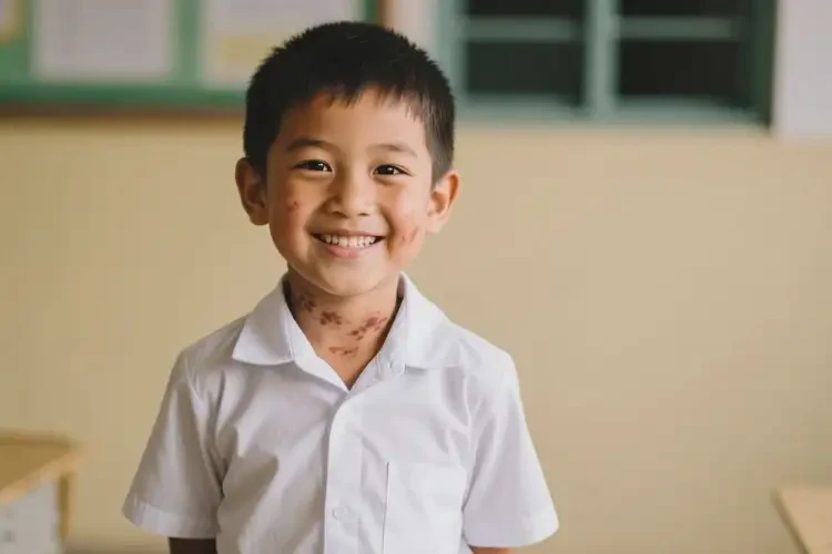 小學(xué)生脖子上偶爾起濕疹可不可以根治(圖1)