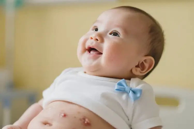 婴幼儿肚子上偶尔起湿疹可以治好吗(图3)