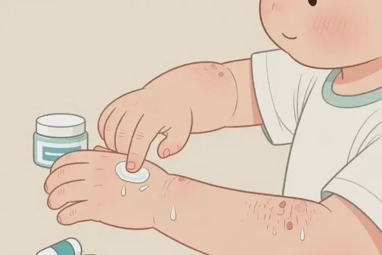 孩子手臂容易起濕疹可以治好嗎(圖4)