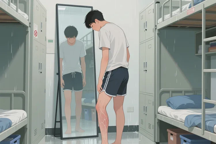 大學(xué)生大腿上起濕疹能靠自己自愈嗎(圖2)