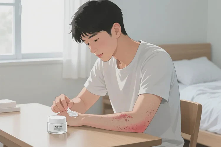 青年人手臂上容易長(zhǎng)濕疹能靠自己自愈嗎(圖1)