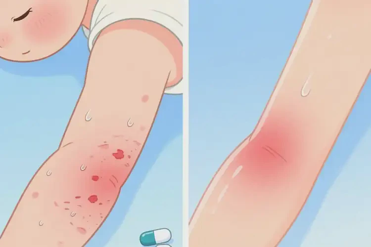 小兒手臂長(zhǎng)濕疹可以治好嗎(圖3)