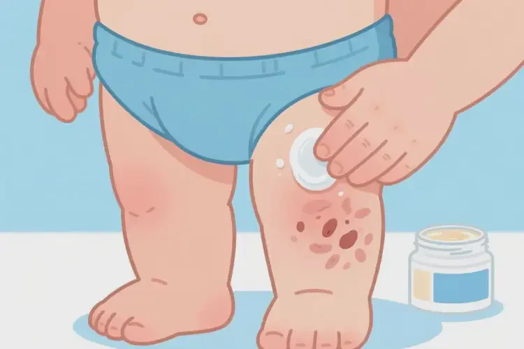 兒童屁股上偶爾起濕疹可以治好嗎(圖4)