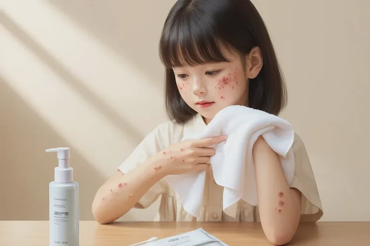 儿童手上容易起湿疹可以治愈吗(图1)