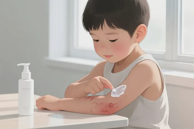 儿童手臂起湿疹可以治愈吗(图1)