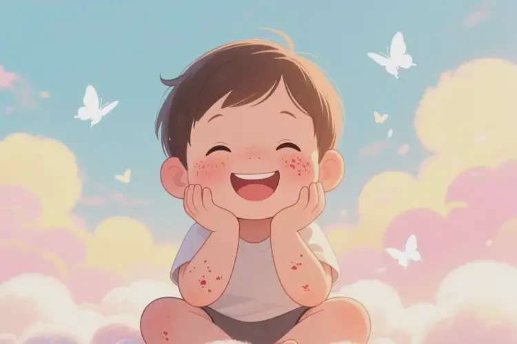 小孩面部起濕疹可以治好嗎(圖2)