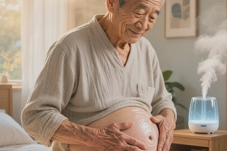 老人肚子上出濕疹可以治愈嗎(圖1)