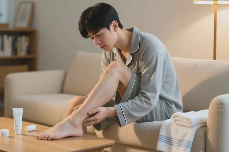 青年人小腿上有濕疹能靠自己自愈嗎(圖1)