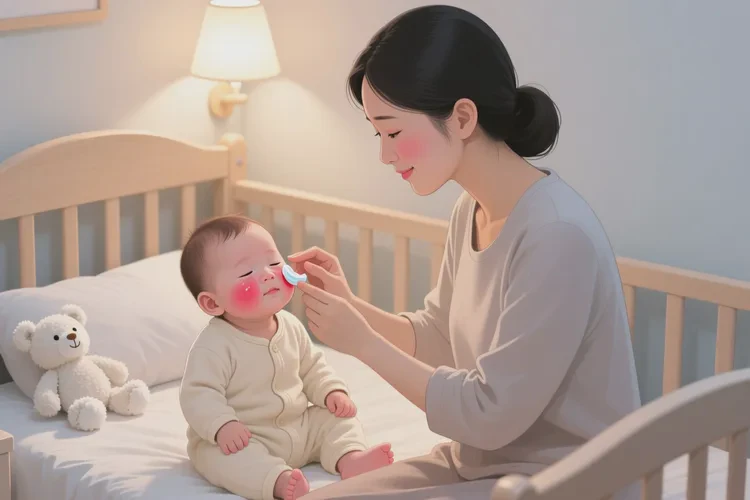 小孩臉上出現濕疹可以治愈嗎(圖1)