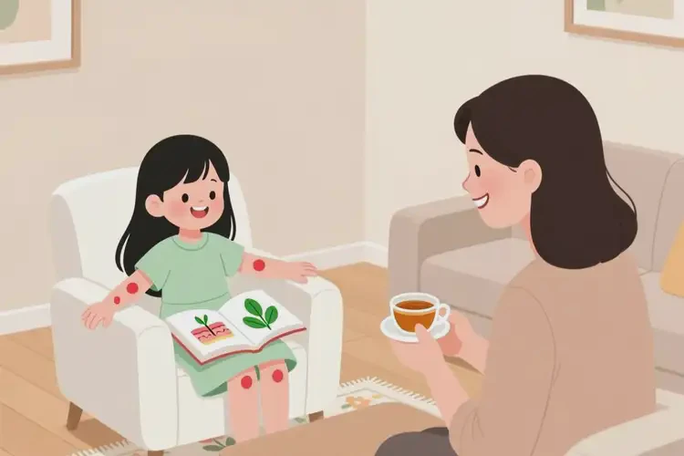 兒童全身偶爾長(zhǎng)濕疹可以治好嗎(圖1)