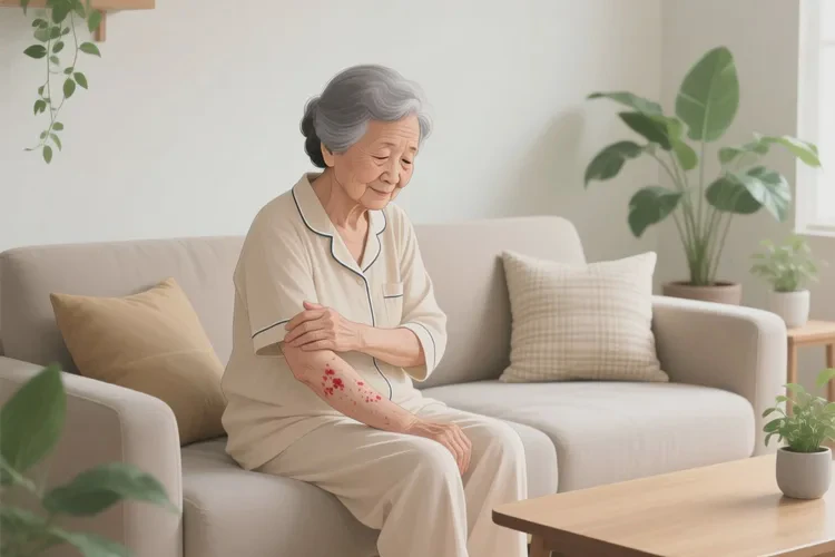 老年人手臂偶爾起濕疹能靠自己自愈嗎(圖3)