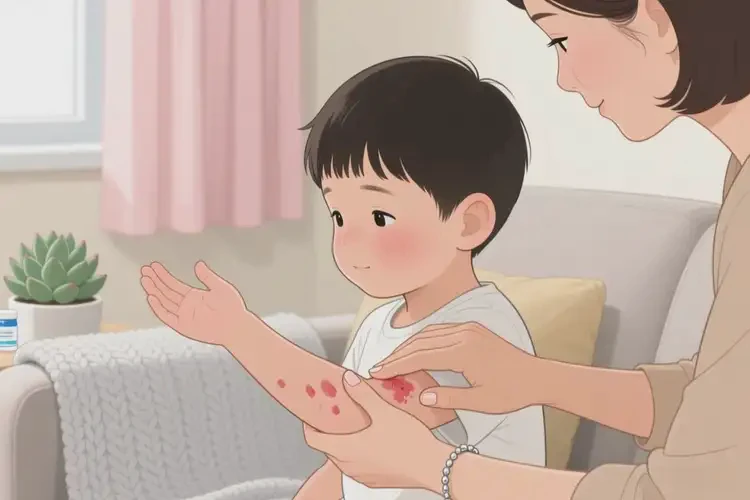 孩子手臂起濕疹可以治好嗎(圖4)