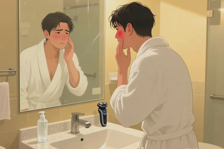 男人臉上出濕疹能靠自己自愈嗎(圖1)