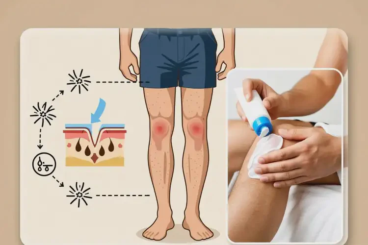 男人大腿容易起濕疹可不可以根治(圖1)