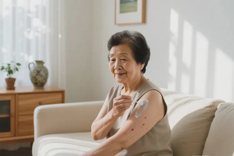 老年人手臂上長濕疹能靠自己自愈嗎(圖1)