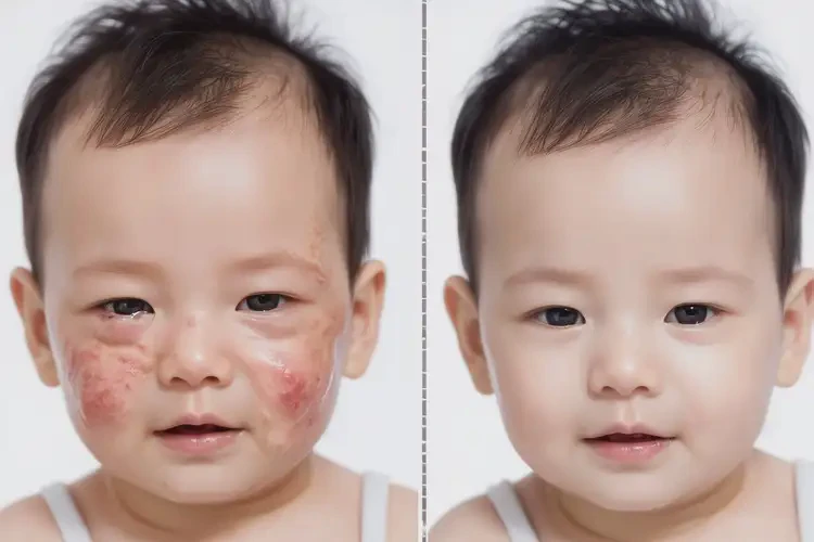 小兒面部經(jīng)常長濕疹可以治好嗎(圖1)