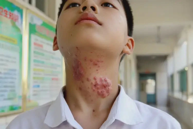 中學(xué)生脖子起濕疹可以治好嗎(圖4)