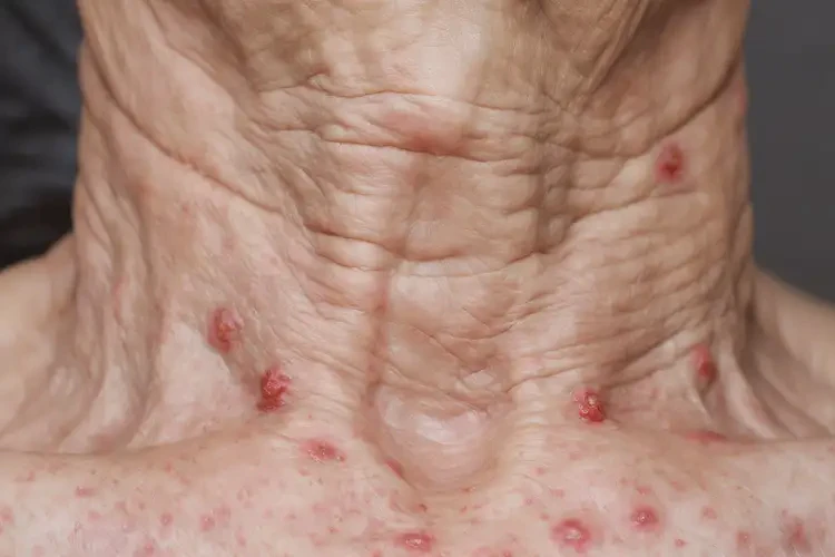 老年人脖子上容易長(zhǎng)濕疹可以治好嗎(圖4)