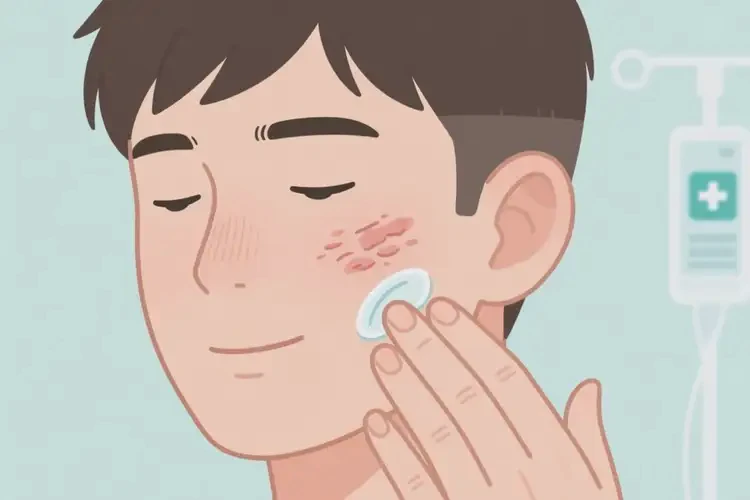 男生面部偶爾起濕疹可以治好嗎(圖4)