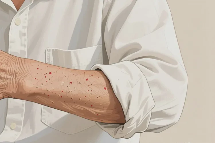 老年人手臂上偶爾長(zhǎng)濕疹能靠自己自愈嗎(圖2)