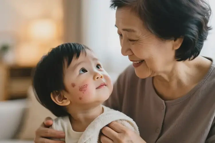 小兒面部出現(xiàn)濕疹可不可以根治(圖1)