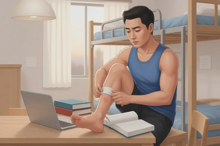 大學生小腿上有濕疹能靠自己自愈嗎(圖1)