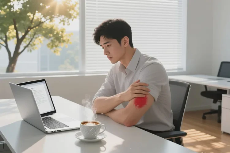 男人手臂出现湿疹能靠自己自愈吗(图1)