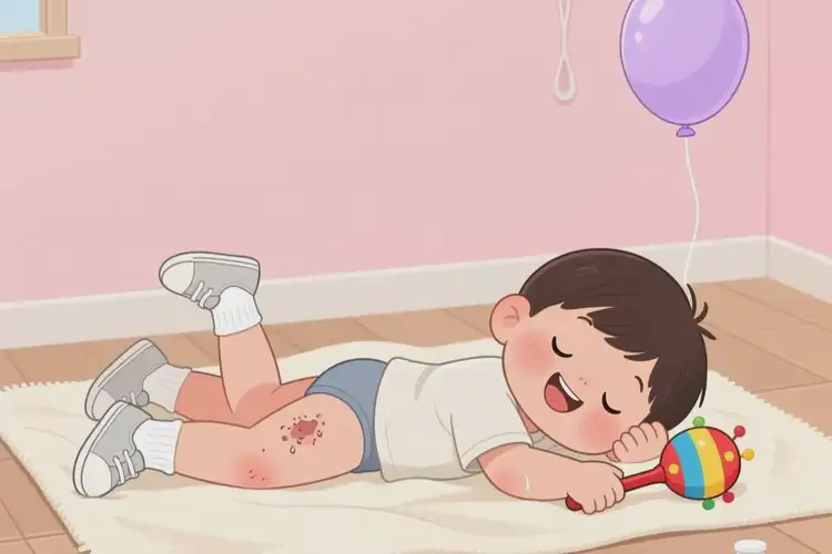 少兒小腿上長(zhǎng)濕疹可以治好嗎(圖2)