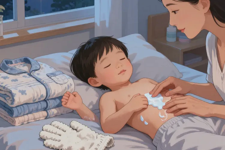 孩子肚子容易長濕疹可以治愈嗎(圖1)