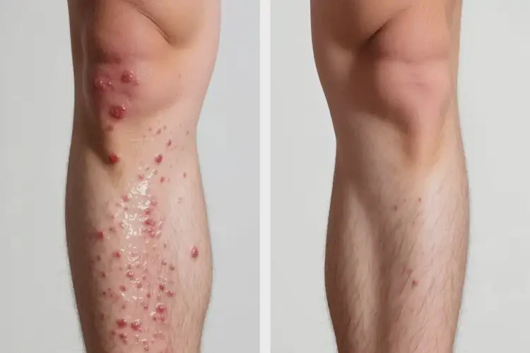 男生小腿長濕疹可以治好嗎(圖4)