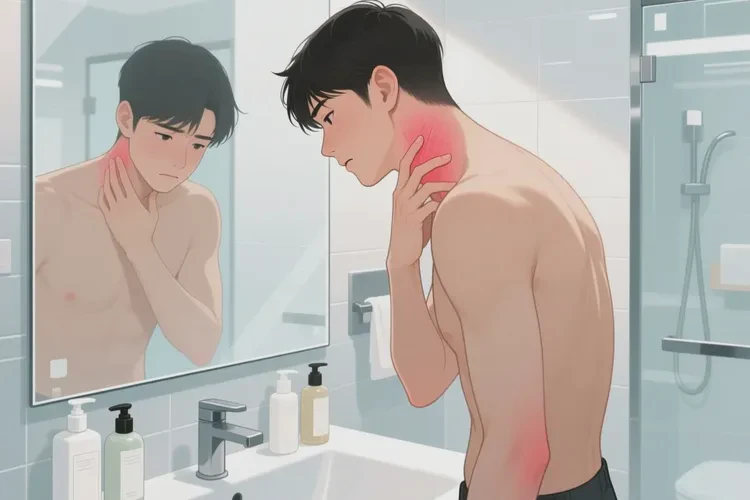 青年人脖子有濕疹能靠自己自愈嗎(圖1)