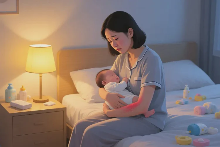 哺乳期媽媽全身容易長濕疹能靠自己自愈嗎(圖1)