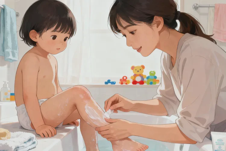 兒童小腿上偶爾長濕疹可以治愈嗎(圖1)